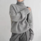 Heidi - Women's Turtleneck Knit Sweater