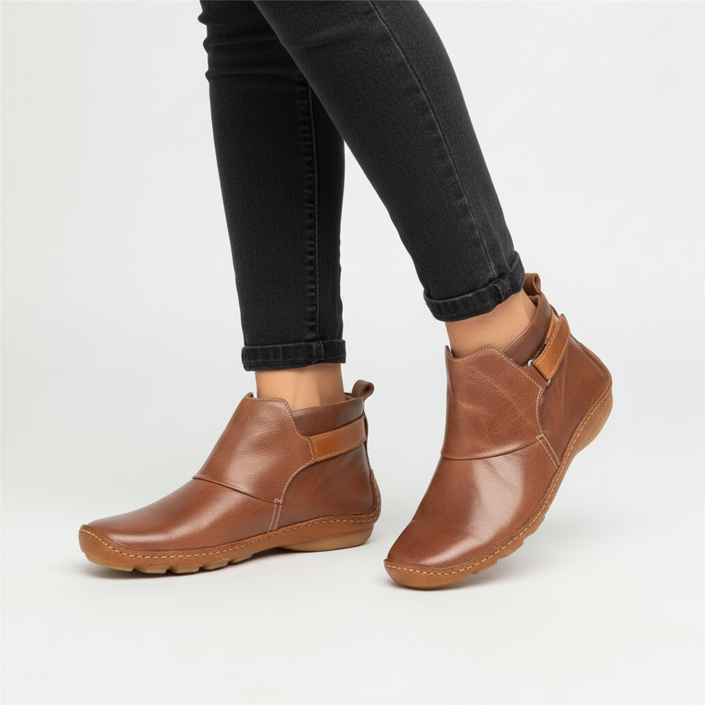 Helena - Women's Leather Ankle Boots