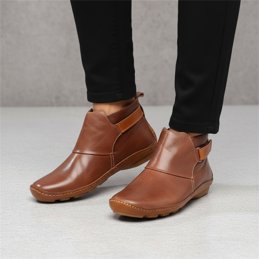 Helena - Women's Leather Ankle Boots