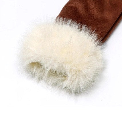 Henrietta - Women's Faux Fur Long Open Front Coat 6