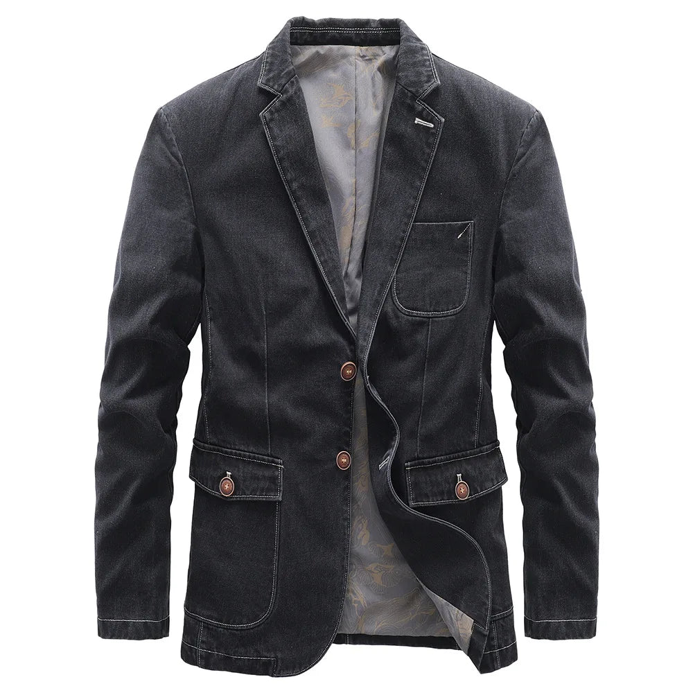 Henry - Men's Denim Blazer Jacket