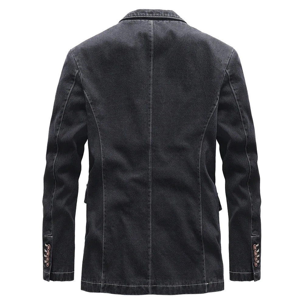 Henry - Men's Denim Blazer Jacket