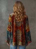 Hortense - Women's Bohemian Velvet Kimono Jacket
