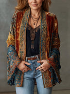 Hortense - Women's Bohemian Velvet Kimono Jacket