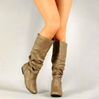 Inga - Women's Slouchy Knee-High Flat Boots 5