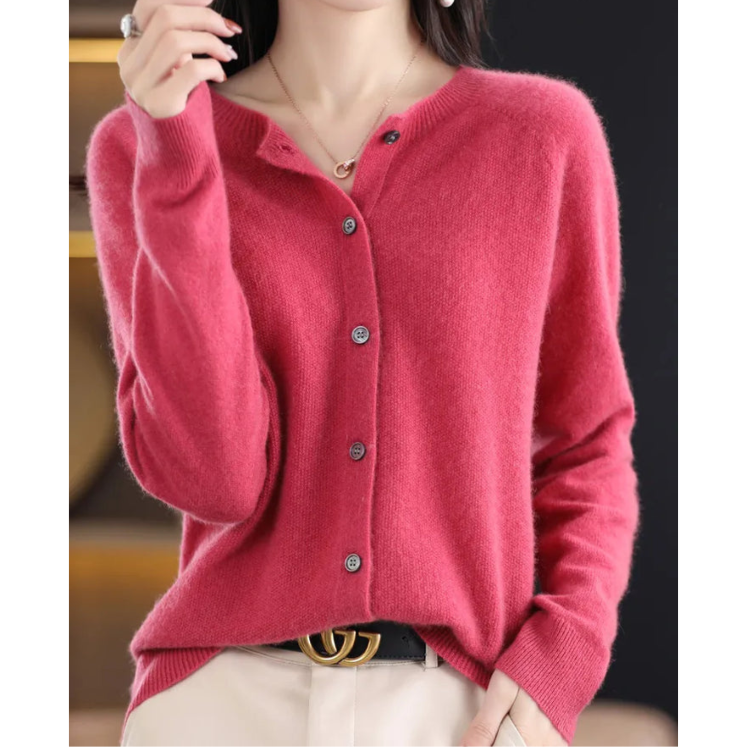 Iris - Women's Cashmere Wool Cardigan