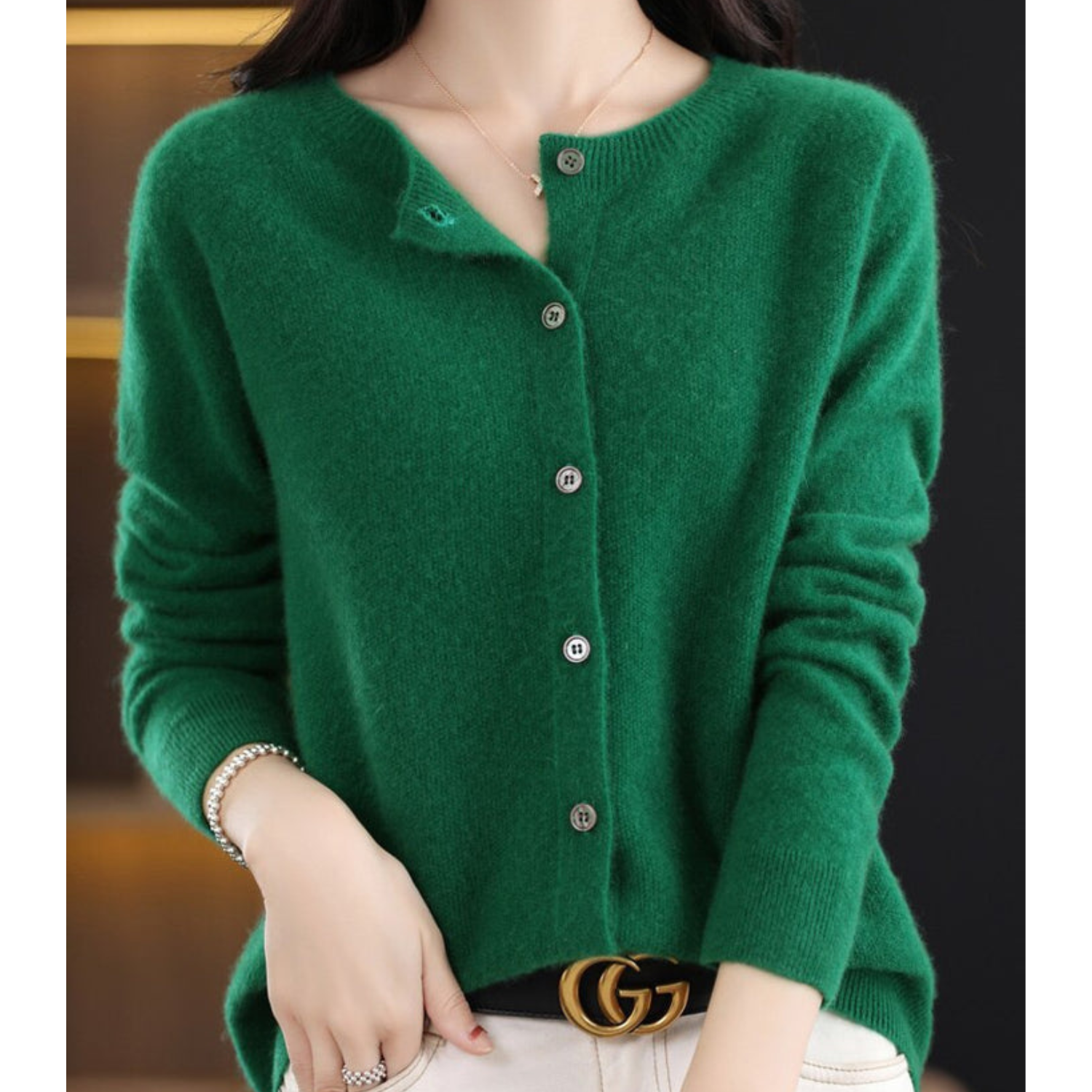 Iris - Women's Cashmere Wool Cardigan