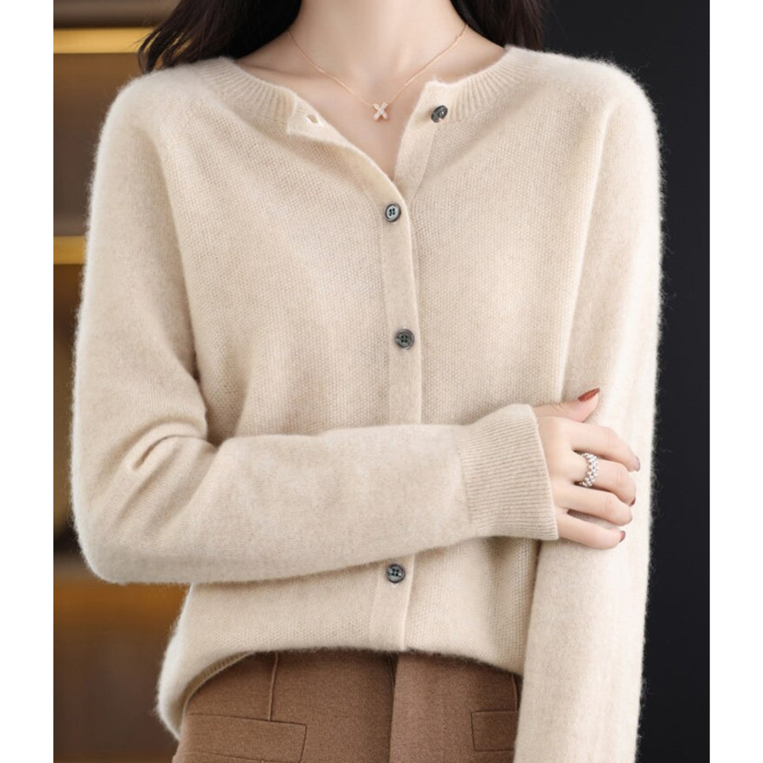 Iris - Women's Cashmere Wool Cardigan