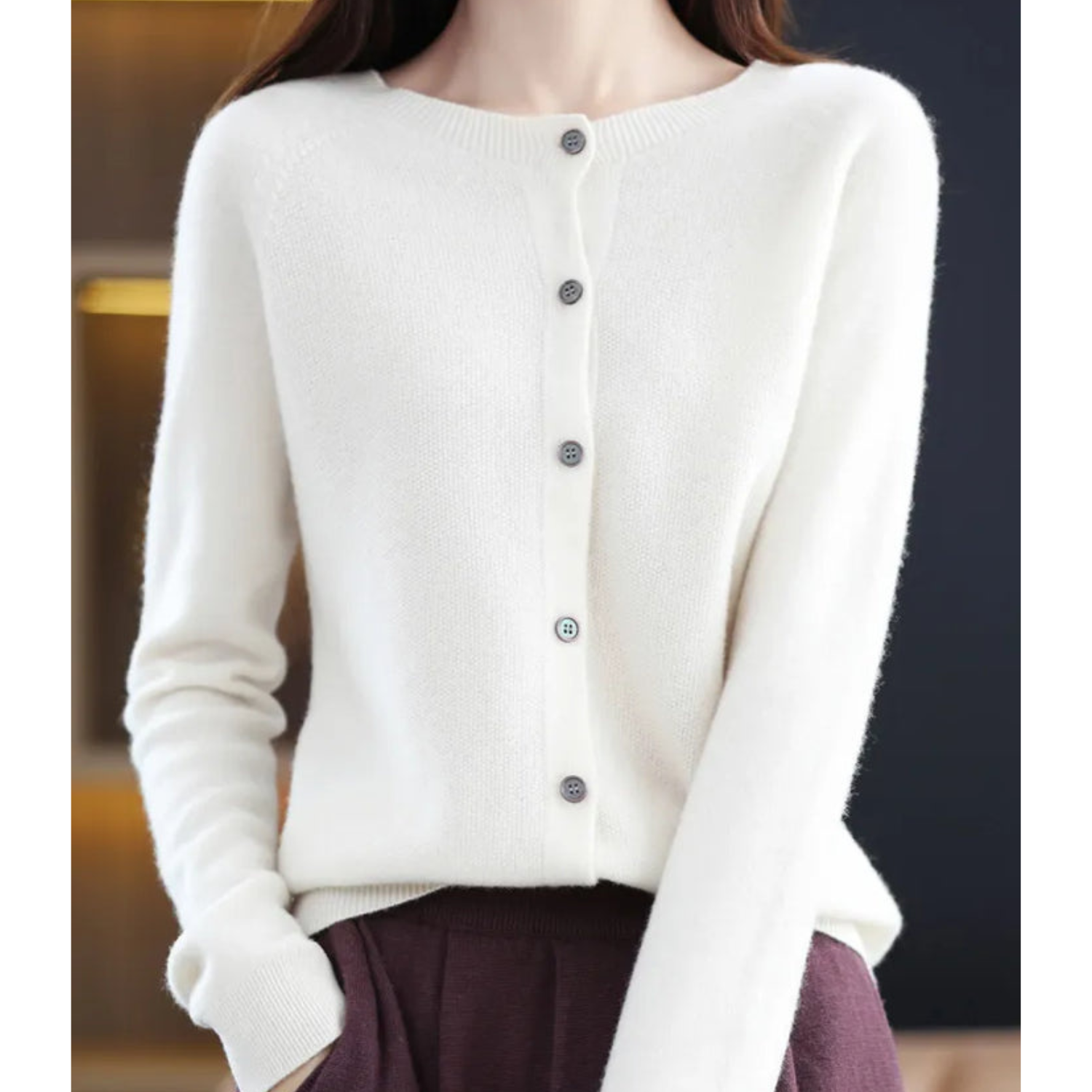 Iris - Women's Cashmere Wool Cardigan