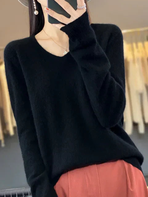 Isabella - Women's Soft Knit Crew Neck Pullover