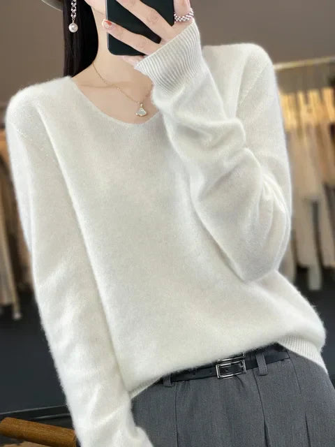 Isabella - Women's Soft Knit Crew Neck Pullover
