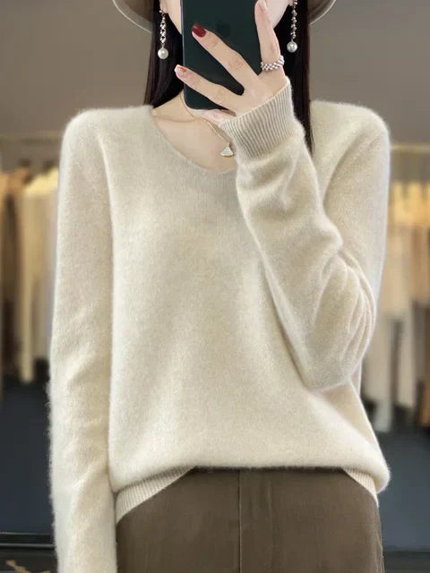 Isabella - Women's Soft Knit Crew Neck Pullover