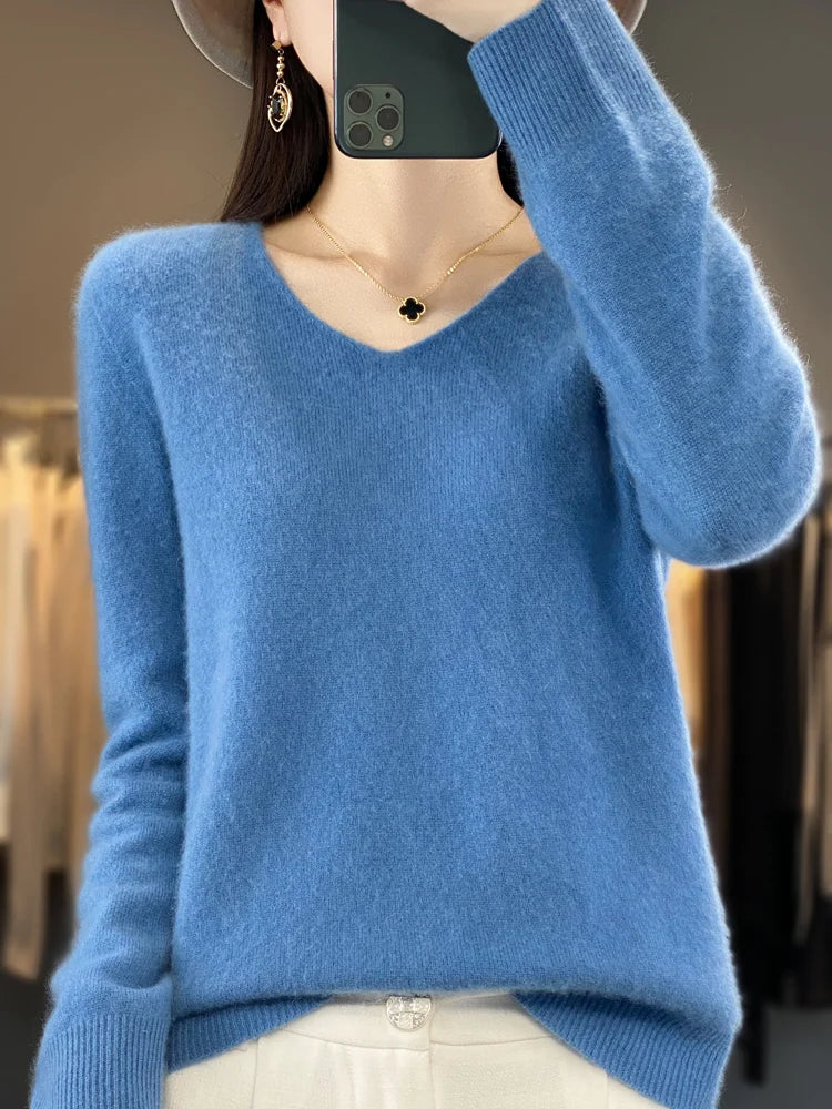 Isabella - Women's Soft Knit Crew Neck Pullover