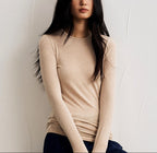 Isadora - Women's Slim Fit Crew Neck Long Sleeve Shirt 3