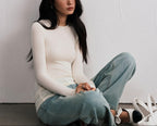 Isadora - Women's Slim Fit Crew Neck Long Sleeve Shirt 4