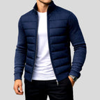 Jack - Men's Quilted Front Full-Zip Jacket with Knit Sleeves 14