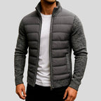 Jack - Men's Quilted Front Full-Zip Jacket with Knit Sleeves 16