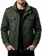 Jordan - Men's Military-Style Work Jacket with Multiple Pockets 2