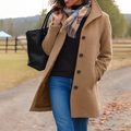 Josefine - Women's Tailored Button-Front Winter Coat