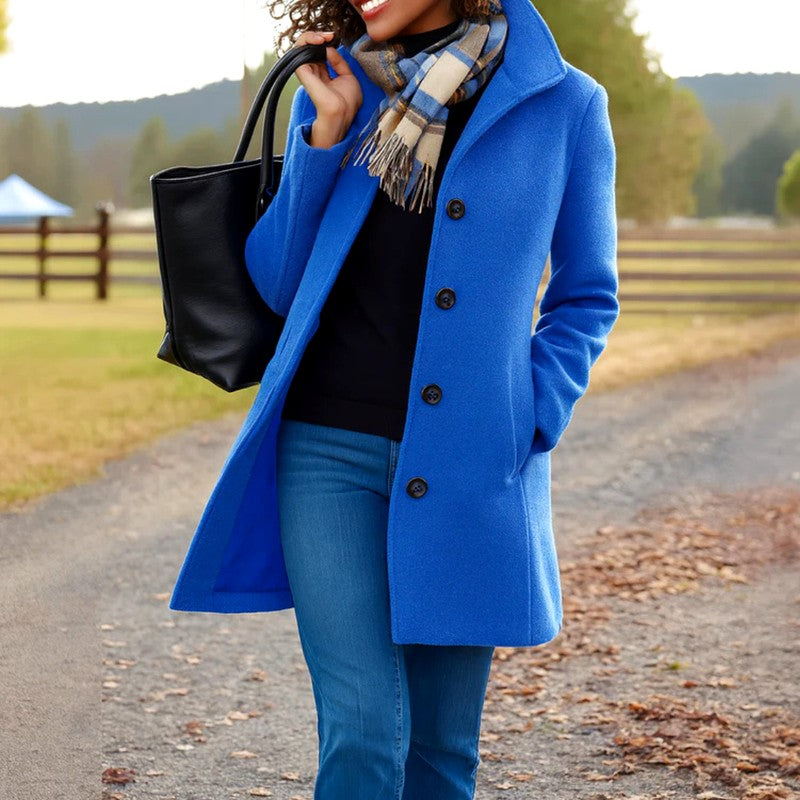 Josefine - Women's Tailored Button-Front Winter Coat