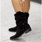 Juliet - Women's Slouch Suede Ankle Boots