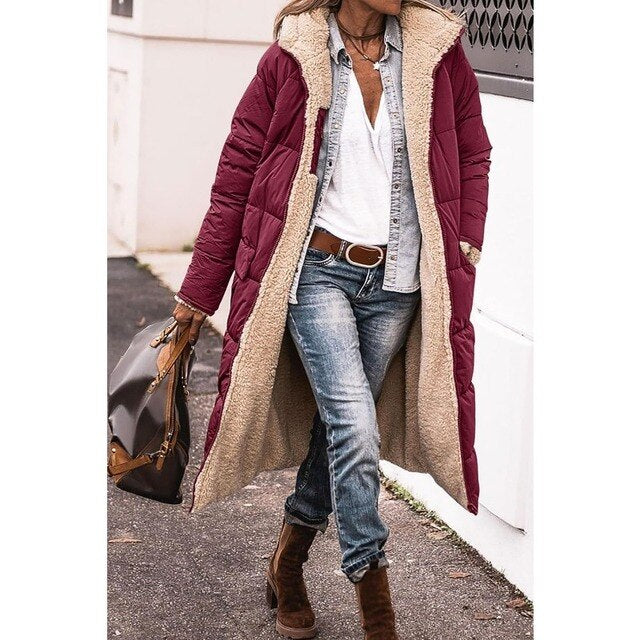 Juniper - Women's Reversible Long Quilted Coat