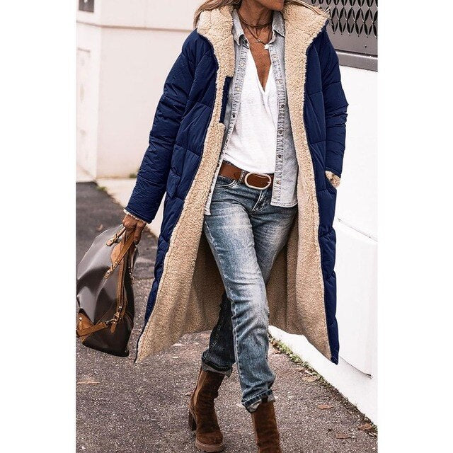 Juniper - Women's Reversible Long Quilted Coat