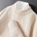 Karlo - Men's Textured Cashmere Knit Crewneck Sweater