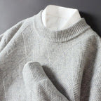 Karlo - Men's Textured Cashmere Knit Crewneck Sweater