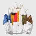 Kenny - Men's Patchwork Button-Front Jacket