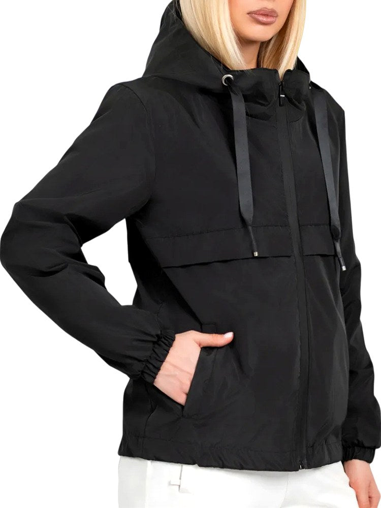Kesha - Women's Zip-Up Rain Jacket with Elastic Cuffs and Hood 6