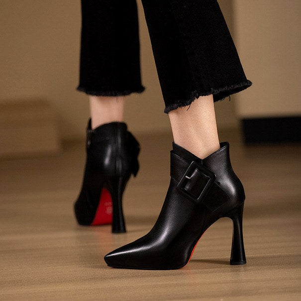 Kiana - Women's High Heel Pointed Toe Ankle Boots 1