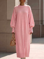 Liv - Women's Oversized Long Knit Sweater Dress 5