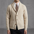 Lucas - Men's Button-Front Shawl Collar Cardigan