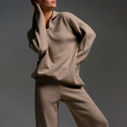 Lucinda - Women's Polo Collar Oversized Matching Set