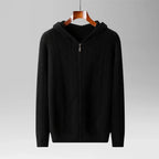 Marcus - Men's Cable Knit Hooded Zip Sweater