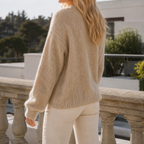 Maris - Women's Oversized Button-Front Cardigan in Soft Knit