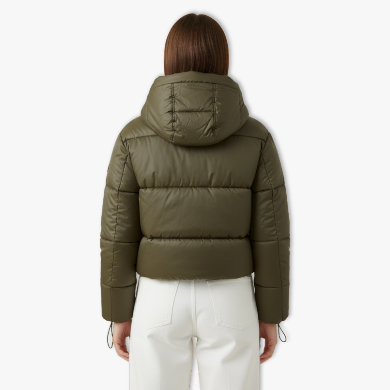Marlowe - Women's Quilted Hooded Puffer Jacket with Mock Neck