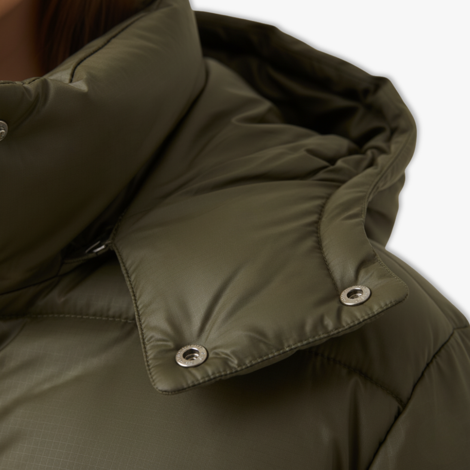 Marlowe - Women's Quilted Hooded Puffer Jacket with Mock Neck