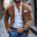 Matthias - Men's Suede Two-Button Blazer