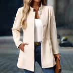 Maxine - Women's Tailored Mandarin Collar Winter Coat 1