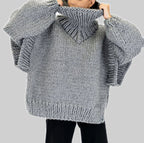 Maybel - Women's Chunky Knit Oversized Turtleneck Sweater 8