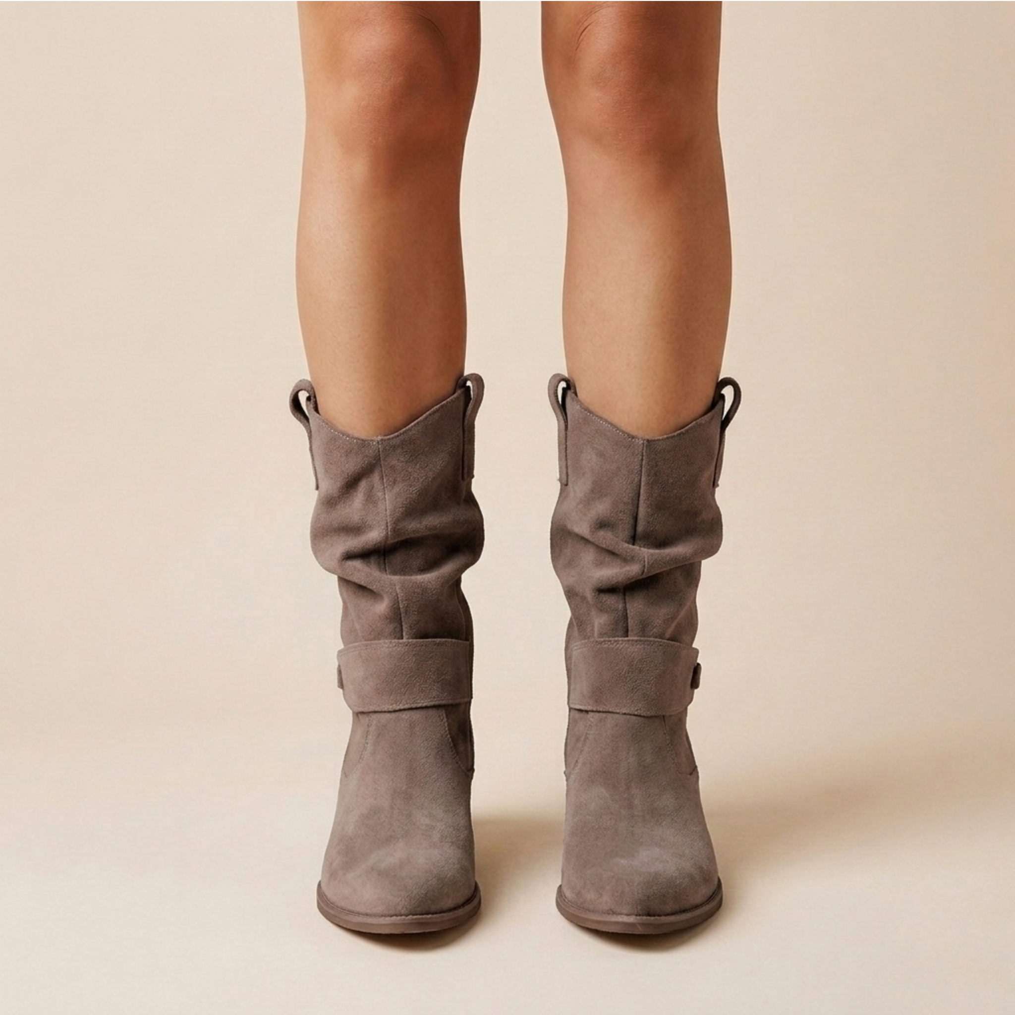 Natalia - Women's Suede Slouch Ankle Boot