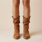 Natalia - Women's Suede Slouch Ankle Boot