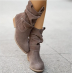 Natalia - Women's Suede Slouch Ankle Boot