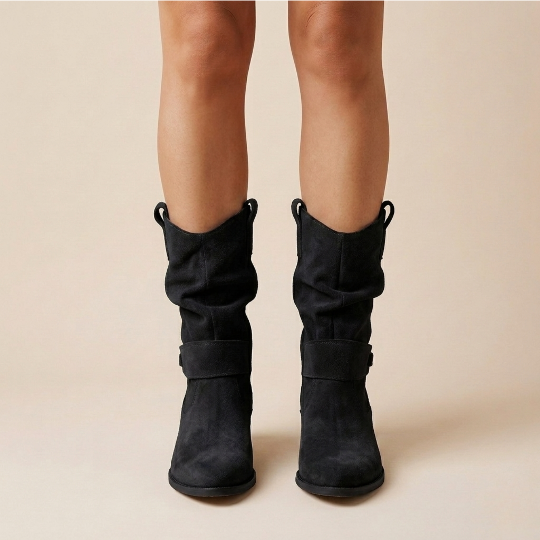 Natalia - Women's Suede Slouch Ankle Boot