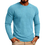 Nathan - Men's Geometric Textured Crew Neck Shirt 4
