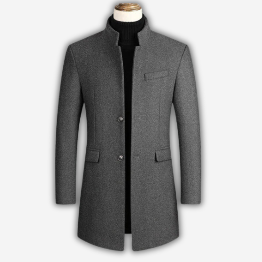 Nathaniel - Men's Wool Blend Overcoat