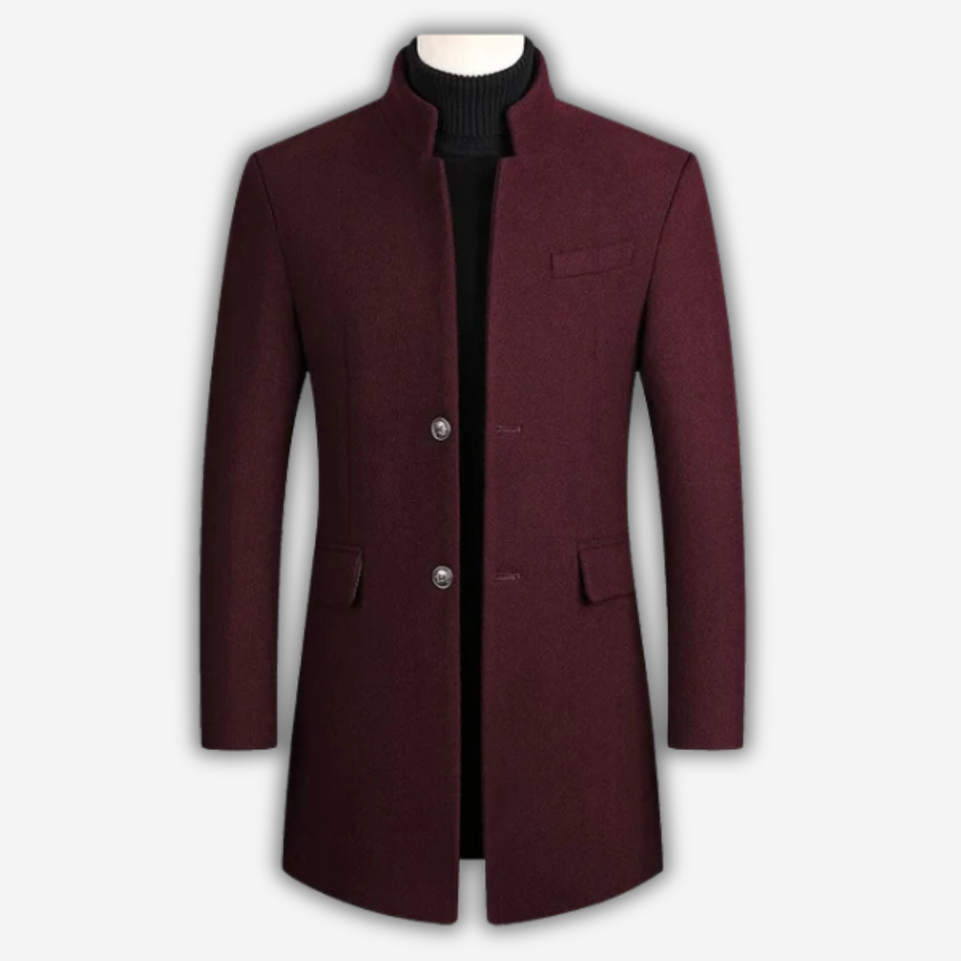Nathaniel - Men's Wool Blend Overcoat
