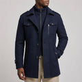 Nicholas - Men's Notch-Lapel Wool-Blend Overcoat